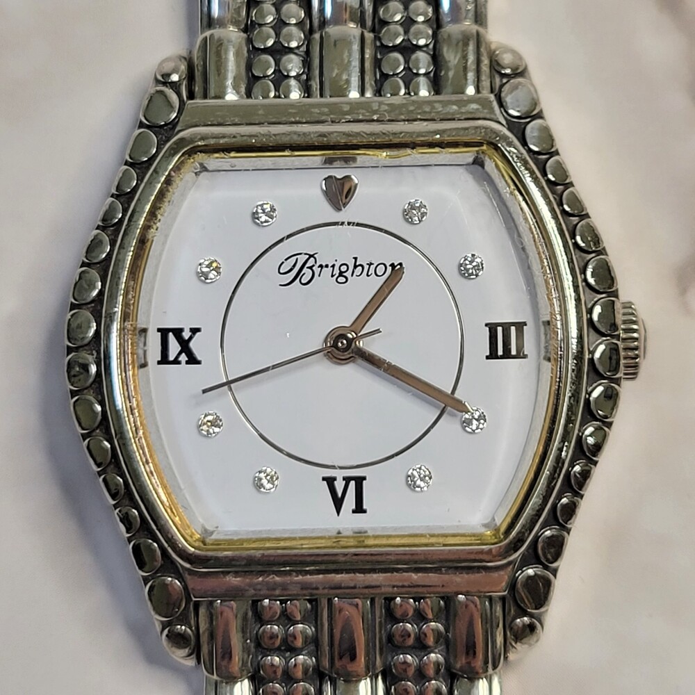 Brighton Berne silver plated watch Pebble Collection STYLE W10330